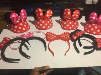 Minnie Mouse hats and headbands