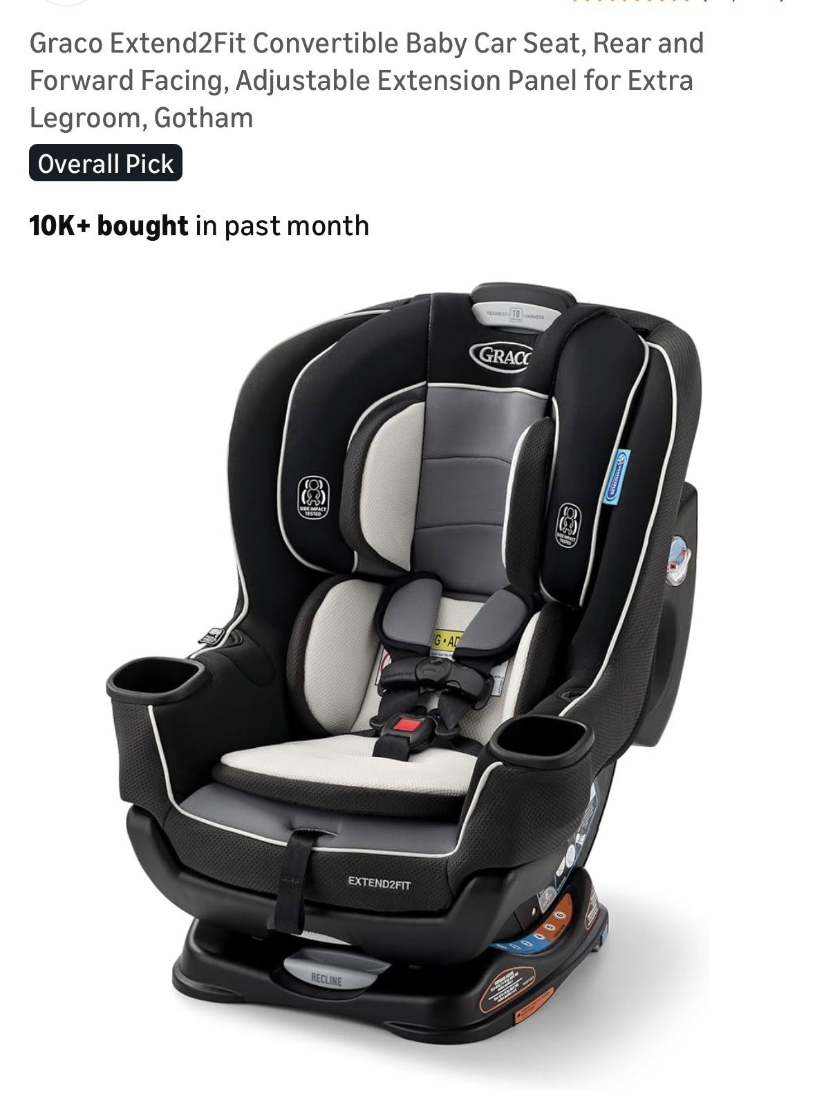 Graco Extend2Fit Convertible Car Seat