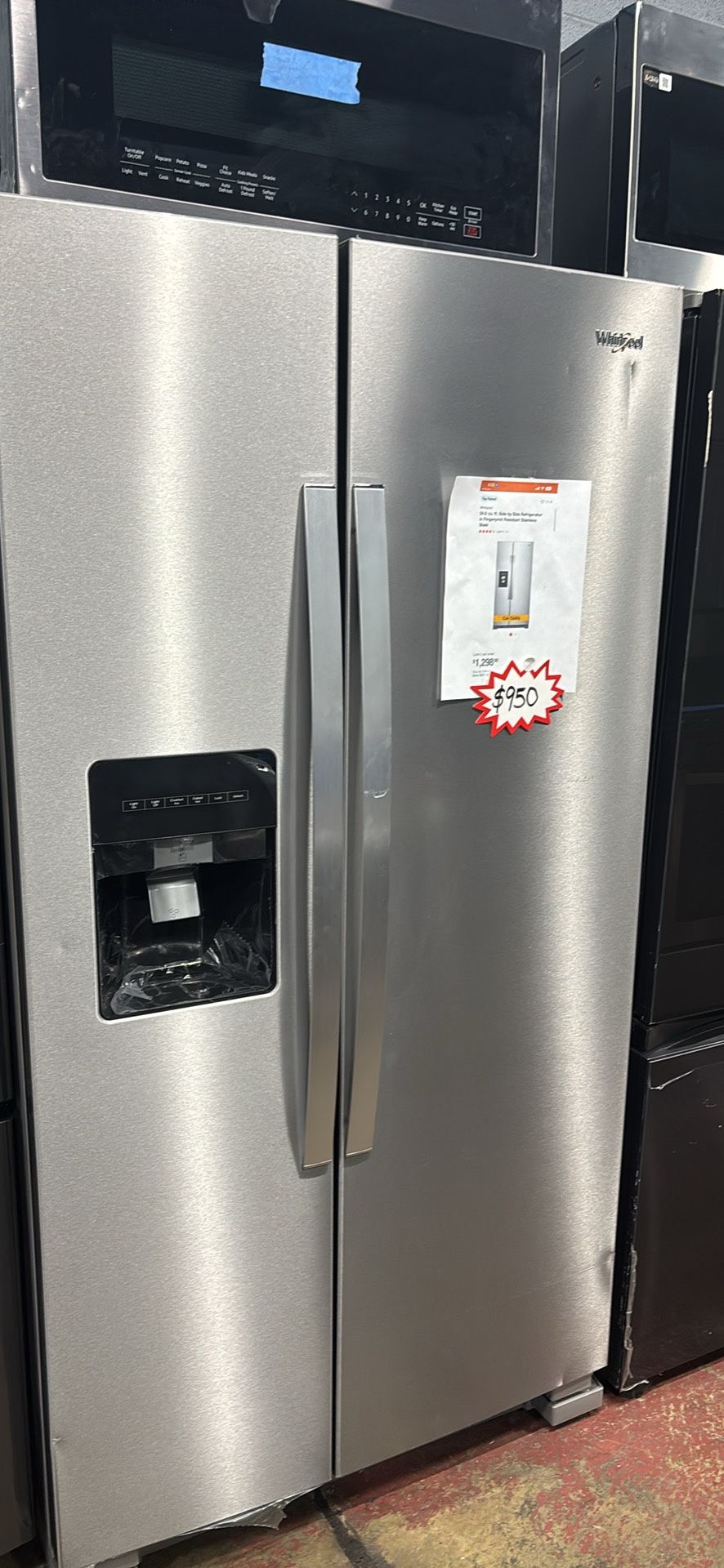 Whirlpool Refrigerator Side/side 