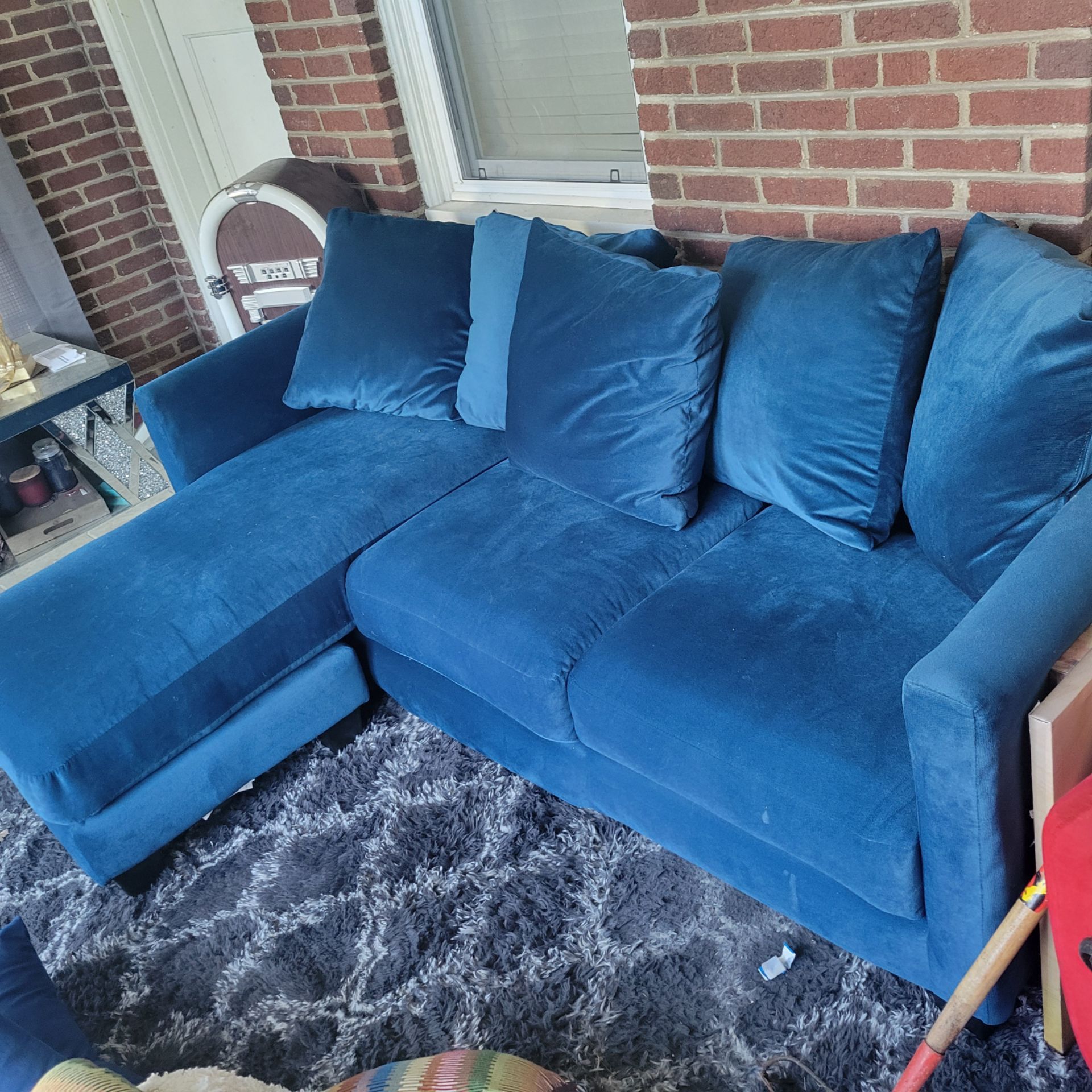 Blue couch