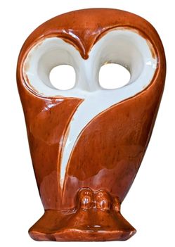Vintage 1960's Owl Ceramic Figurine In The Style Of Artist Hanna Orthwein Decor