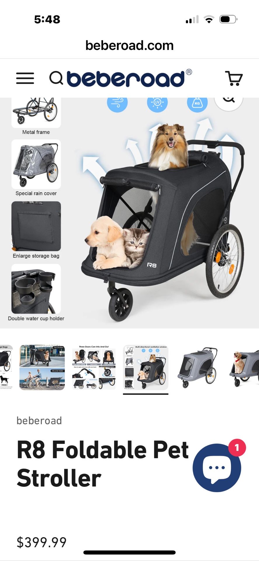 Beberoad Luxury Pet Stroller
