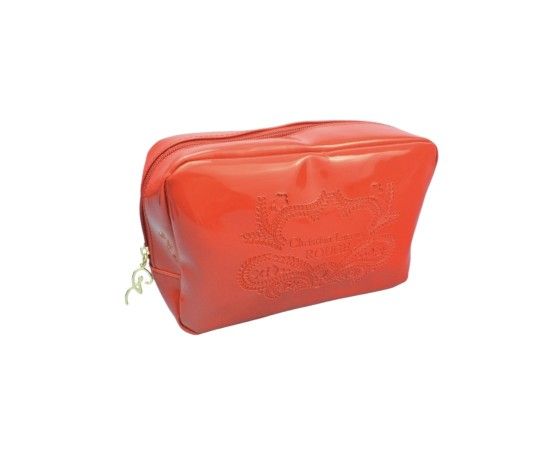 Christian LaCroix Rouge Red Vinyl Makeup Bag by AVON - Vintage New Sealed