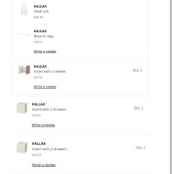 IKEA built shelf unit
