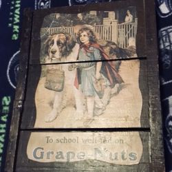 Vintage Cereal Ad Wooden Sign