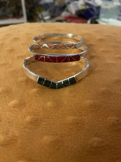 3 Silver Bracelets
