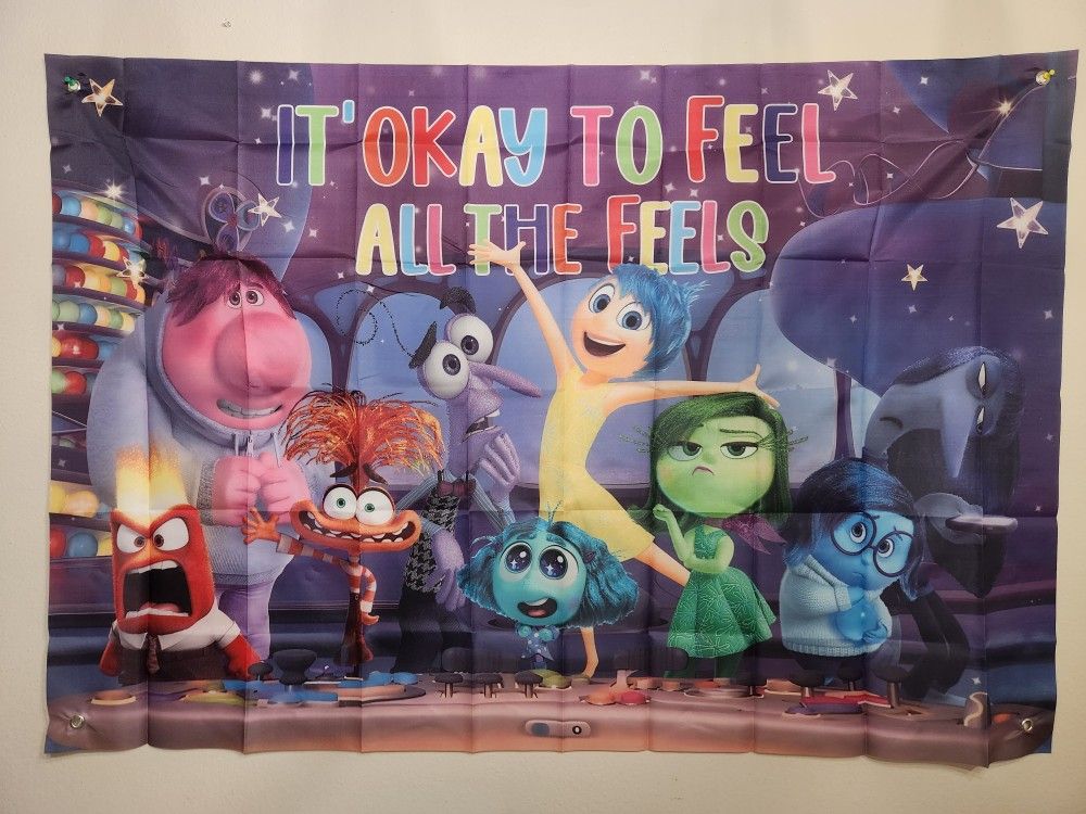 Inside out birthday backdrop $7