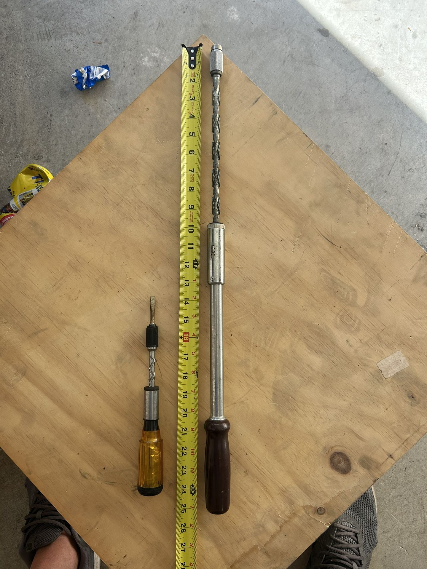 Stanley "Yankee" Spiral Ratchet Screwdriver No. 131A + 10" Spiral Ratchet Screwdriver