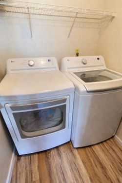 LG washer and dryer
