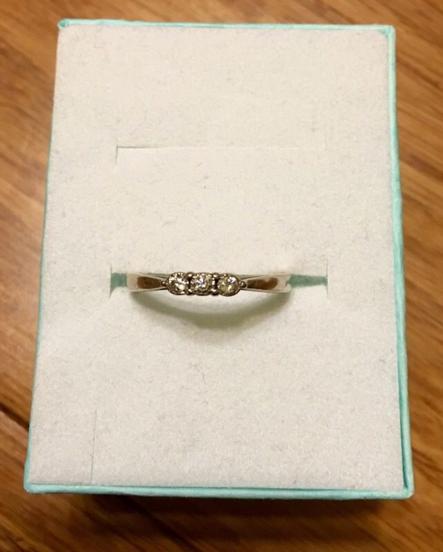 Diamond promise ring