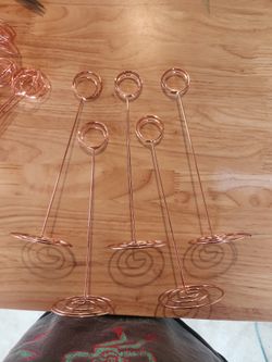 Rose Gold Table Number Stands