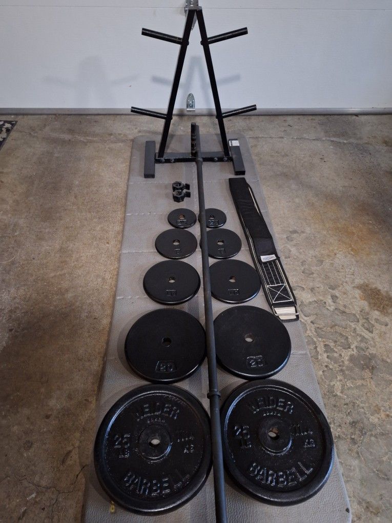 Standard Weight Set With Rack 