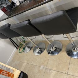 Faux leather Swivel Barstools