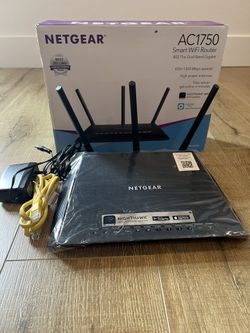 Netgear R6400 AC1750 Smart Wi-Fi Router (R6400-100NAS) Black