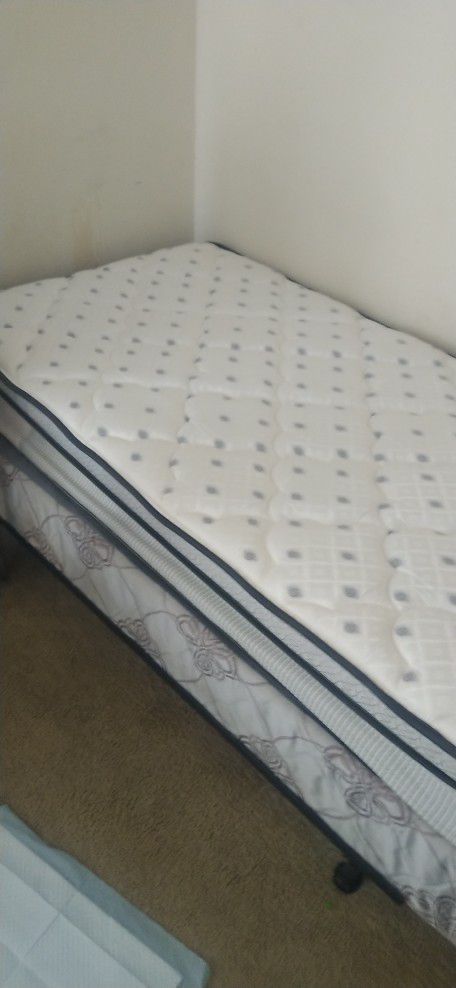 twin mattress + bed frame