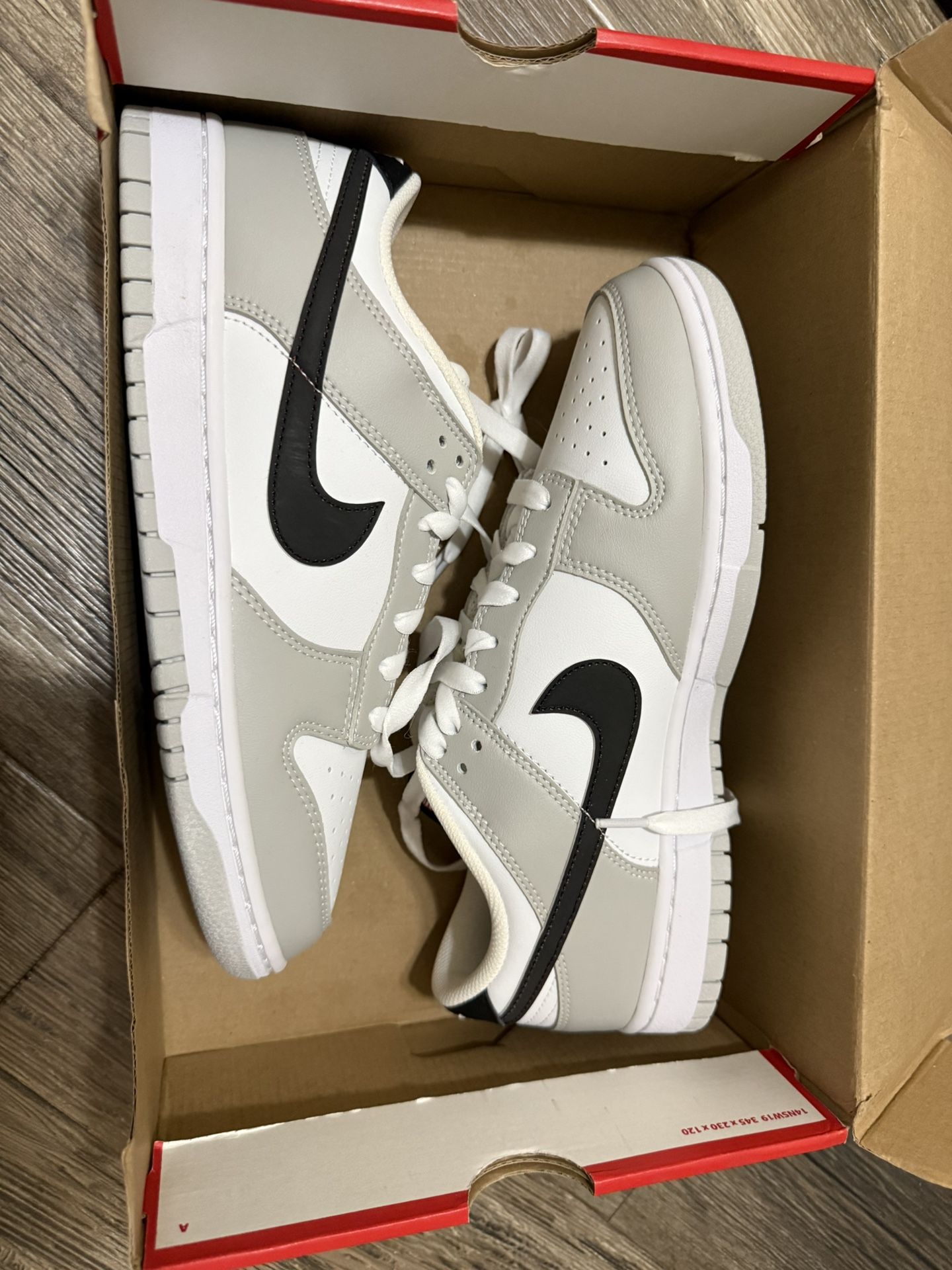 Lottery grey dunks Size 9.5 - Replacement Box