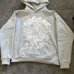 Brand New Grey OG Web Spider Hoodie