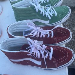 Vans Verde Y Rojo #10