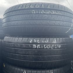 235/60/18 Bridgestone #2 Used Tires Installed