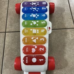 Fisher-Price Baby to Toddler Learning Toy Giant Light-Up Xylophone Pull-Along Musical Activity with Smart Stages for Infants Ages 9+ Months