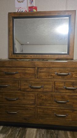Dresser and night stand combo