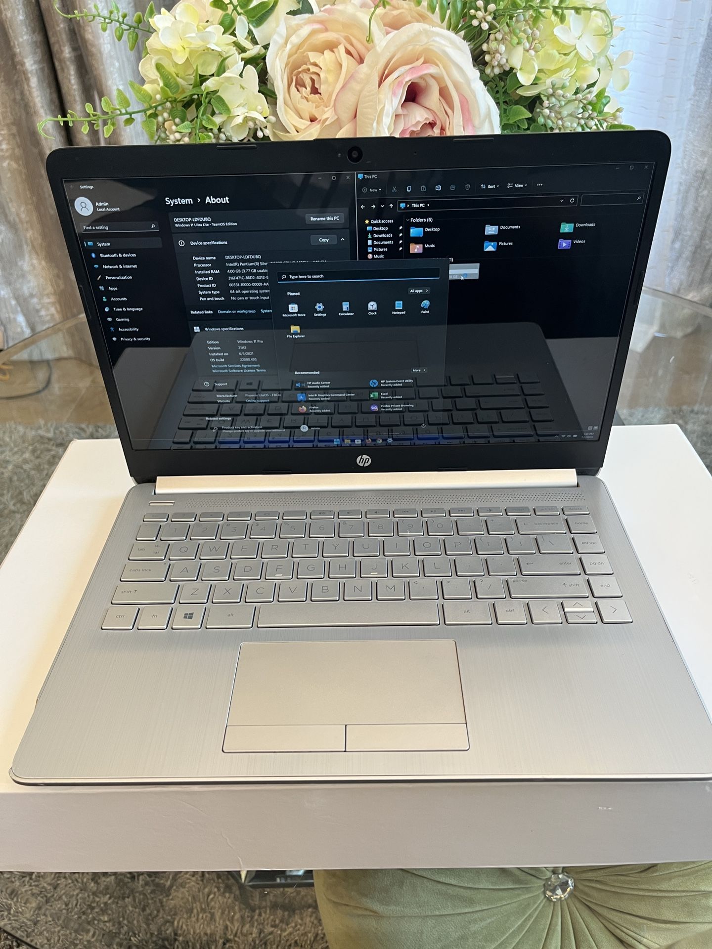  HP Pavilion 14 Laptop Notebook 14" Intel Pentium 120GB SSD 4GB RAM Windows 11 and Office - $79