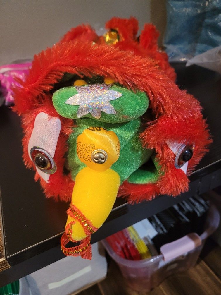 Dragon Cat Dog Costume Lion Dance Clothing, Outdoor Warm Dog Winter Coats Chinese New Year Style Funny Stuff Costume, Pet Hoodie Jacket Outfit Apparel