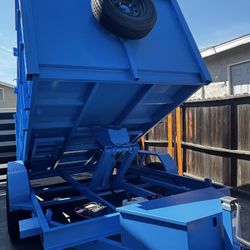 New 8x4x12 Scissor Lift Hydraulic Dump Trailer Fully Loaded 🔥