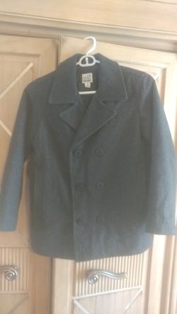Size 10 Boys Gray Pea coat