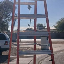 Louisville Ladder 12 ft. Fiberglass Cross-Step Ladder, model FXS1512. 