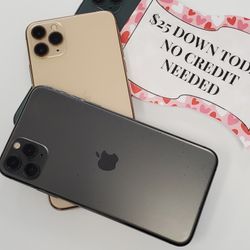 Apple IPhone 11 Pro Max Unlocked - $1 Down Today - NO CREDIT Needed