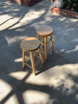 Wooden stools