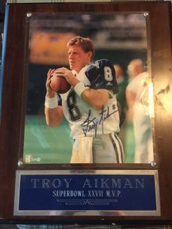 Troy Aikman plaque