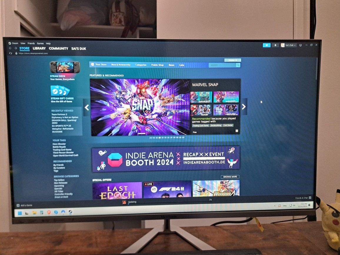ViewSonic VX3276-MHD 32 Inch 1080p Widescreen IPS Monitor with Ultra-Thin Bezels, Screen Split Capability HDMI and DisplayPort
