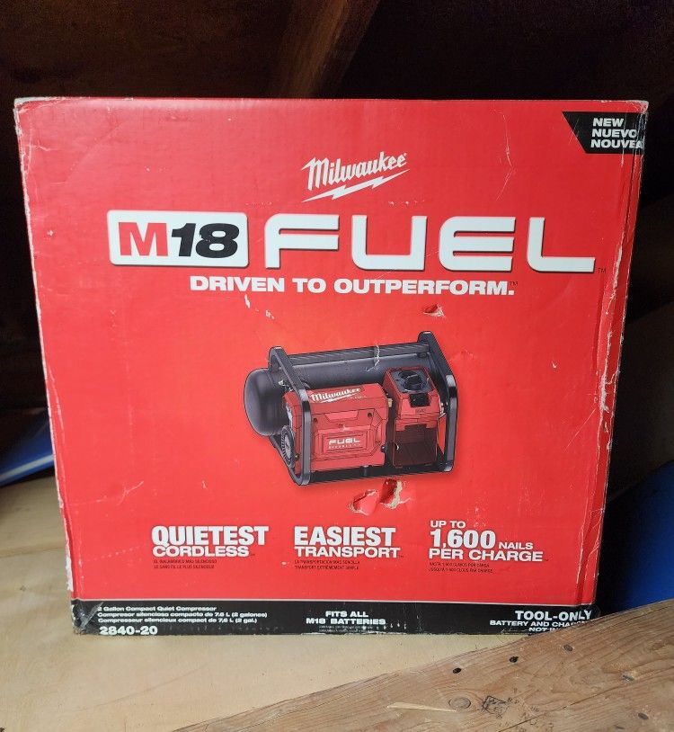 2840-20 M18 Milwaukee 2 Gal Air Compressor New