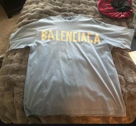 Balenciaga blue shirt
