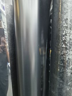 Satin black vinyl wrap by yard