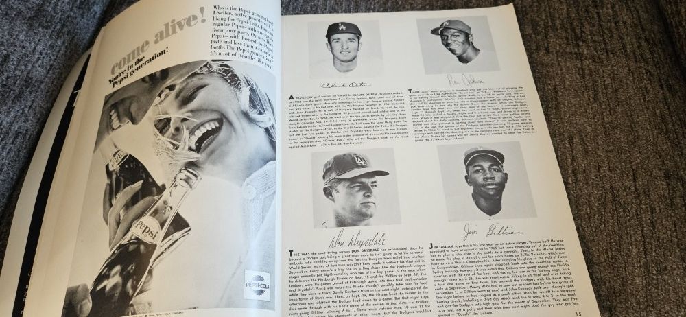 Dodgers 1966 World Series Program