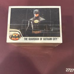 1989 Topps Comic Batman The Guardian Of Gotham City Complete Set