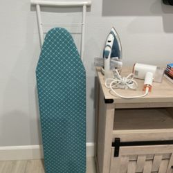 Ironing board and iron