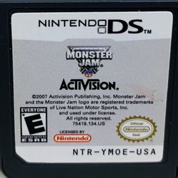 Monster Jam Path Of Destruction - Nintendo DS Game - Cartridge Only Tested