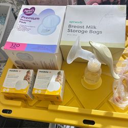 Breast feeding bag , pads , pump