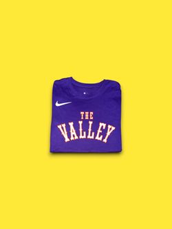 Phoenix Suns The Valley NBA city connect the Nike tee long sleeve shirt purple small