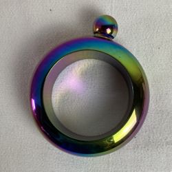 A27-253-   New Women’s Metal Flask Bangle Bracelet Bar Ware