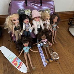 Bratz Dolls and Suitcase