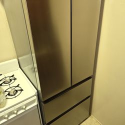 Hisense 14.8 Cubic Foot French Door Stainless Steel Refrigerator