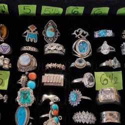 Real Sterling Silver Rings Plata 