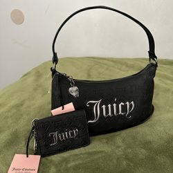 Juicy Couture Shoulder Bag W Matching Card Holder🖤
