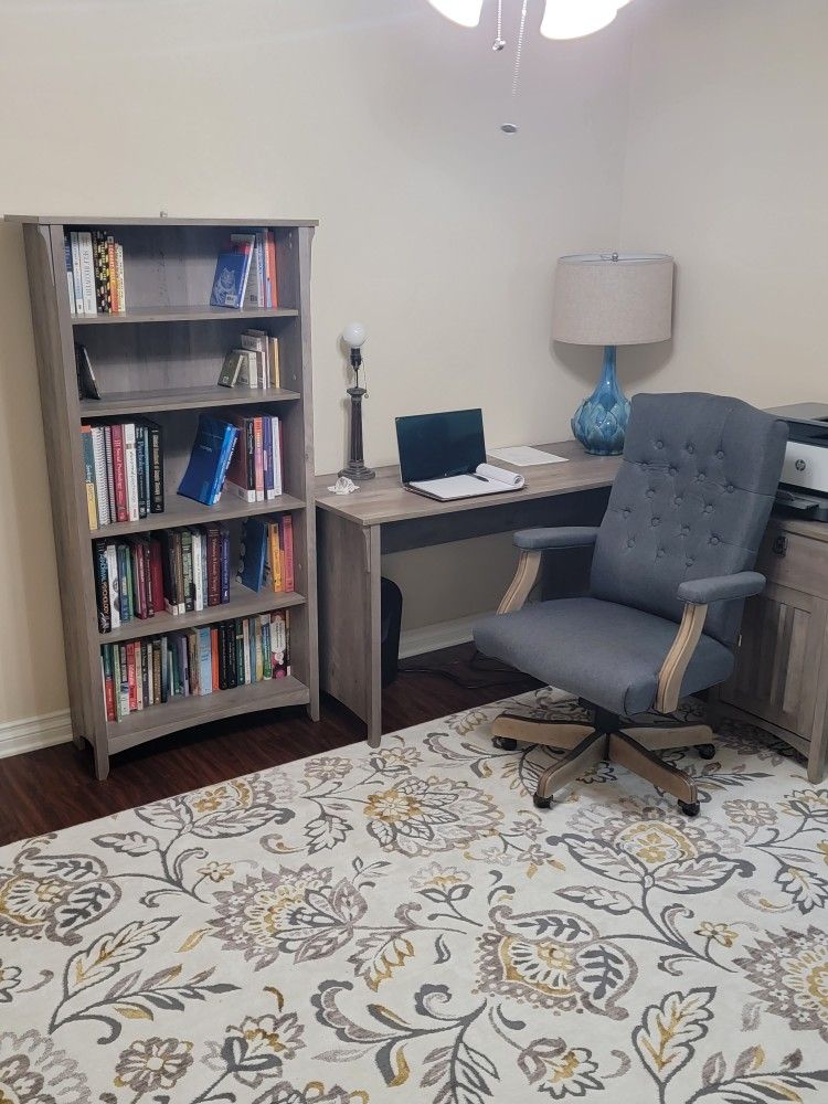 Corner Desk And Book Shelf