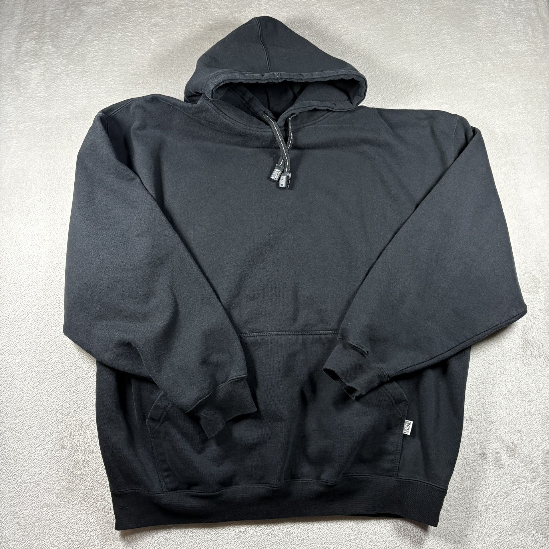 Pro Club Men's Size 4XL Black Heavyweight Pullover Hoodie Y2K Baggy